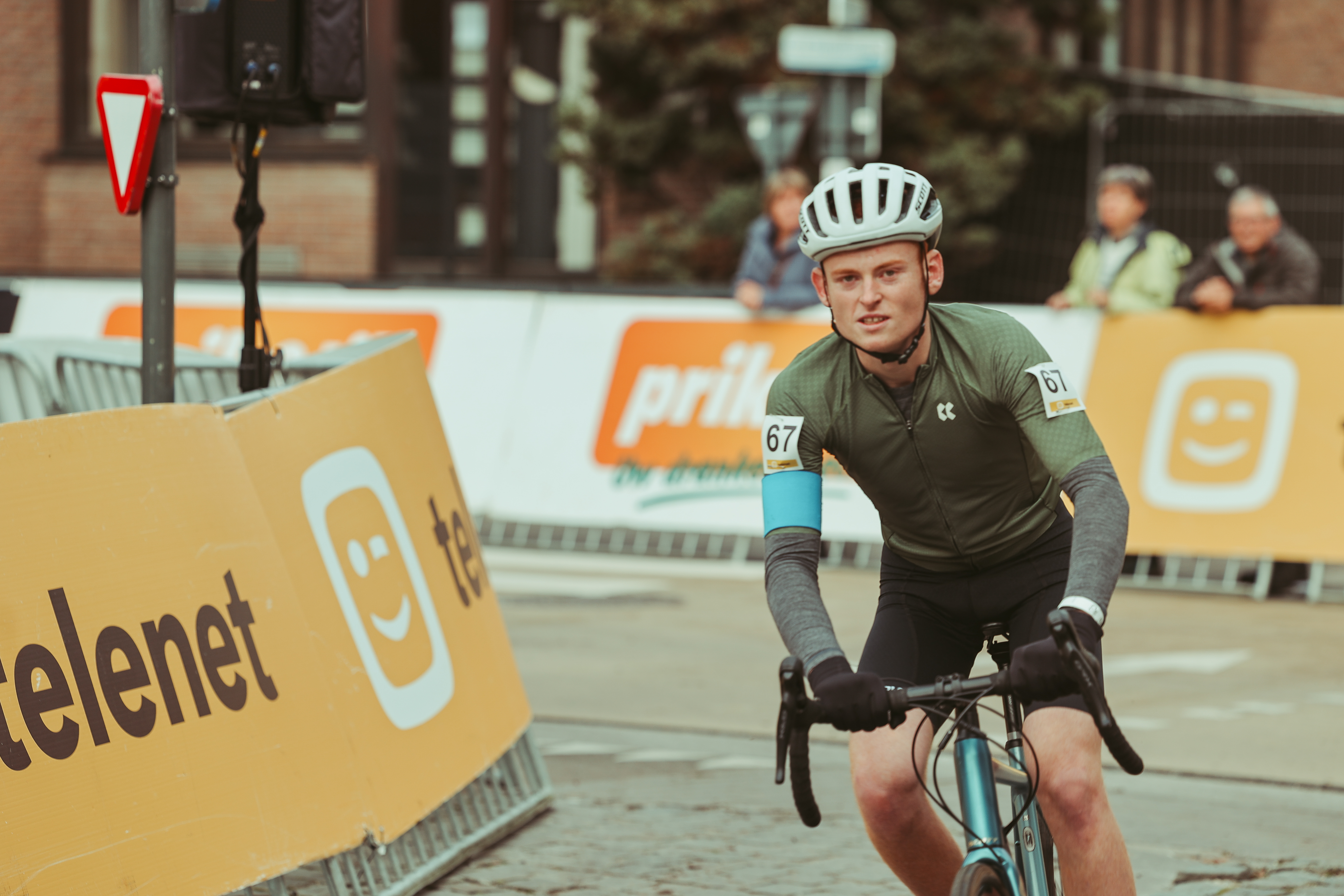 Cycliste Special Olympics en action