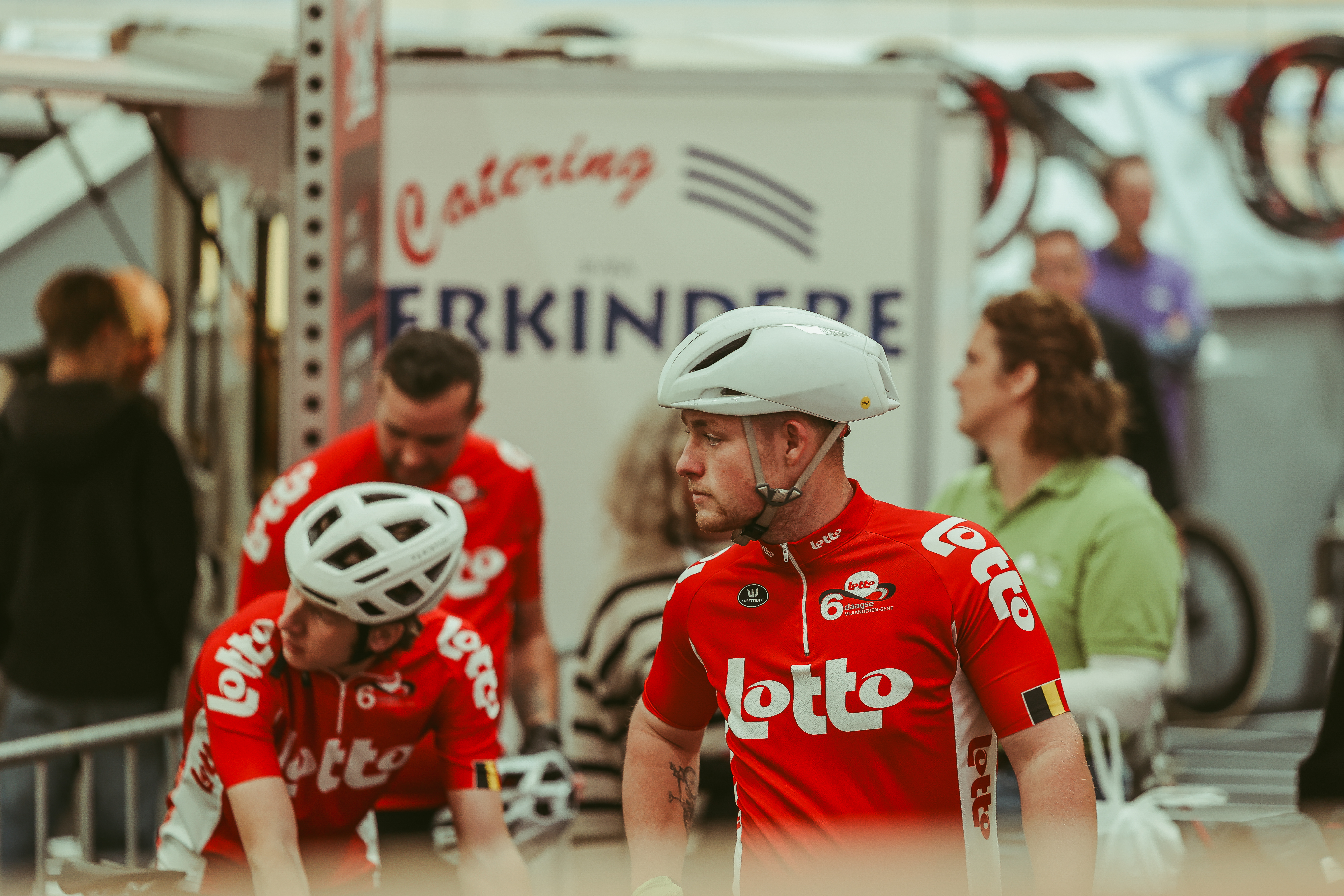 Cycliste Special Olympics en action